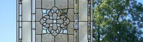 American Style Bevelled Glass Feature Window