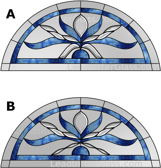 Bevelled Glass Arch Feature Window