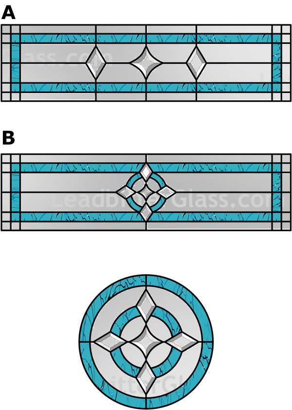 Bevelled Glass Circle & fanlights