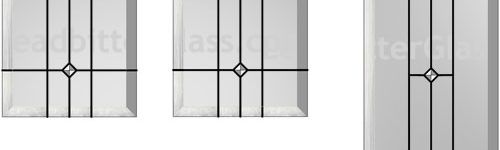 Bevelled Glass Kitchen Cabinet