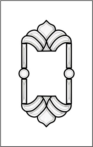 Bevelled Glass Cluster Door