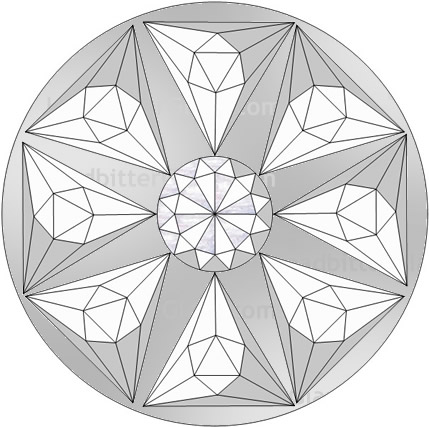 Diamond Bevelled Glass