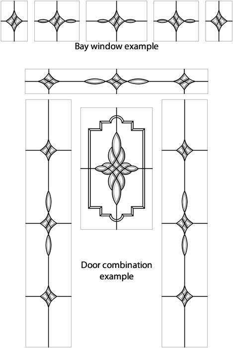 Bevelled Glass Bay Window & Door