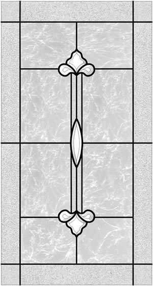 Bevelled Glass Panel