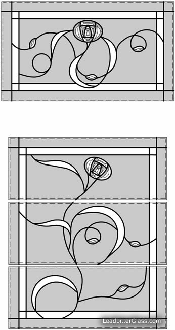 Mackintosh bevelled door and fanlight