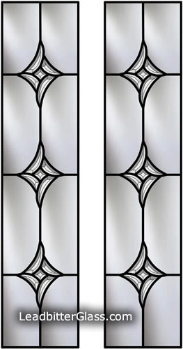 Modern bevelled glass designs