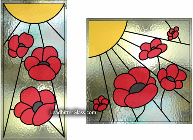 poppies_door_window