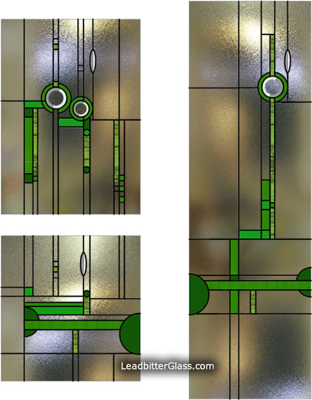 Charles Rennie Mackintosh Door Glass