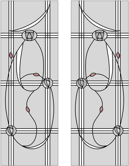 Rennie Mackintosh French Doors