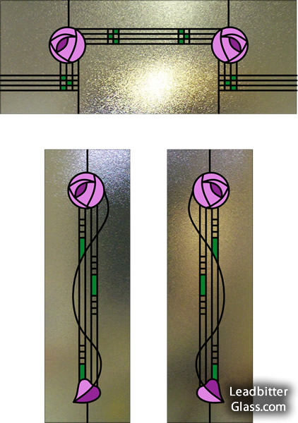 Leaded Glass Mackintosh Door