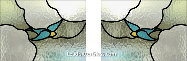 Stained Glass Bird fanlights