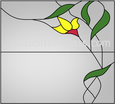 Leaded Flower Door