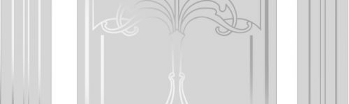 Victorian Etched Glass Door