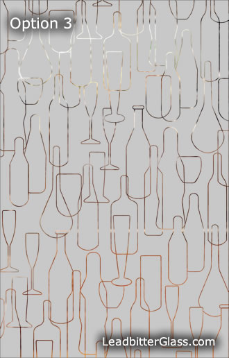Sandblasted Glass Pub Door