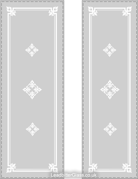 pattern 10 fire door glass