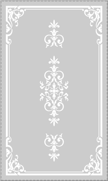 Traditional etched glass vestibule door