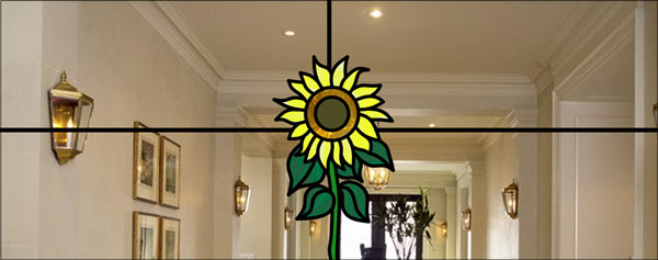 Stained Glass Sunflower