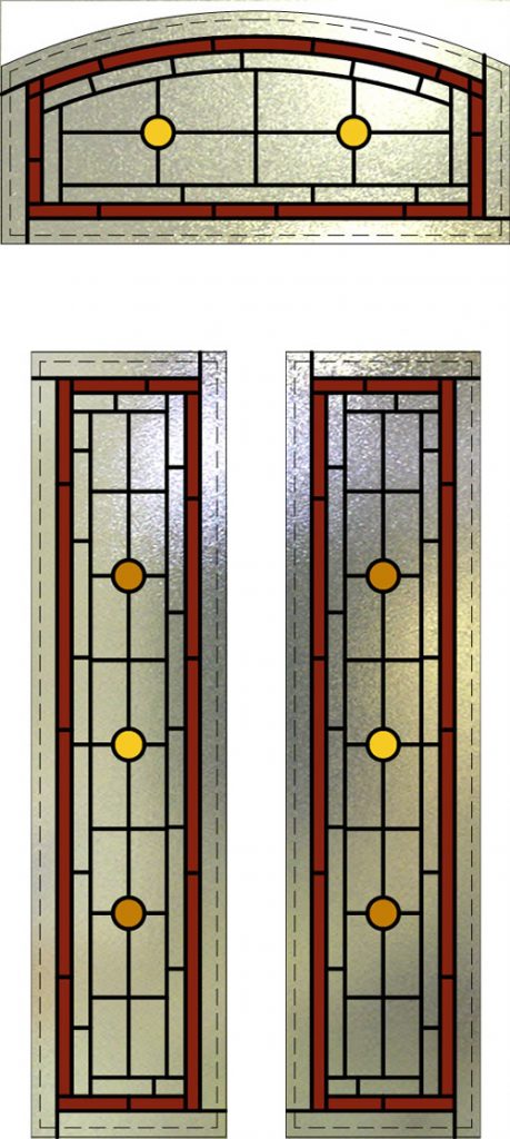 Stained Glass Arch Window