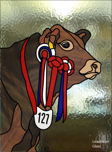 Stained Glass Bull
