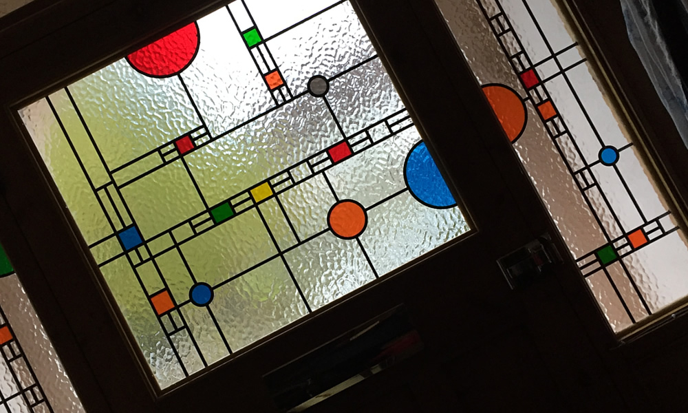 Frank Lloyd Wright Stained Glass Door