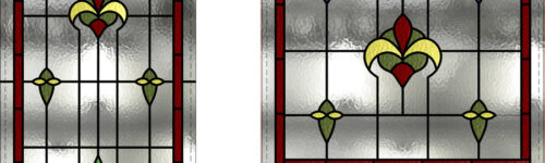 Victorian Stained Glass Arch Doorway