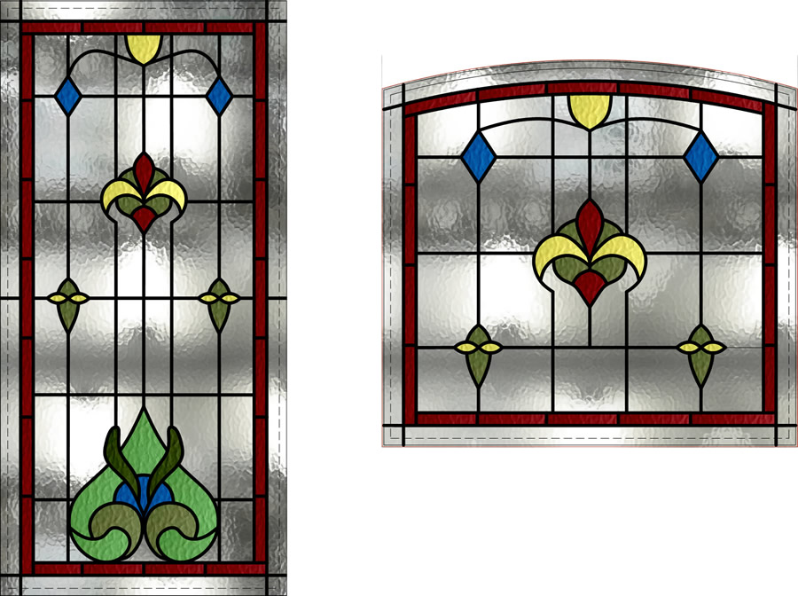 Victorian Stained Glass Arch Doorway