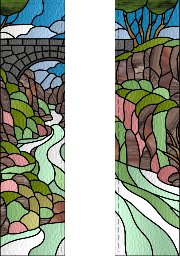 Stained Glass Birks Bridge Door Lake District