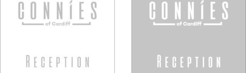 Etched Glass Door Business Logo Cardiff