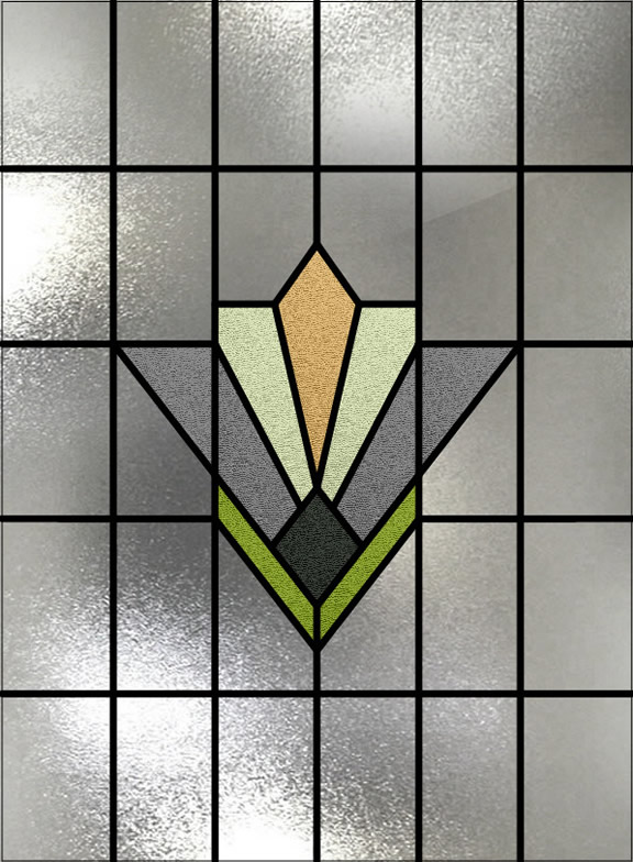 Stained Glass Art Deco Door Crawley